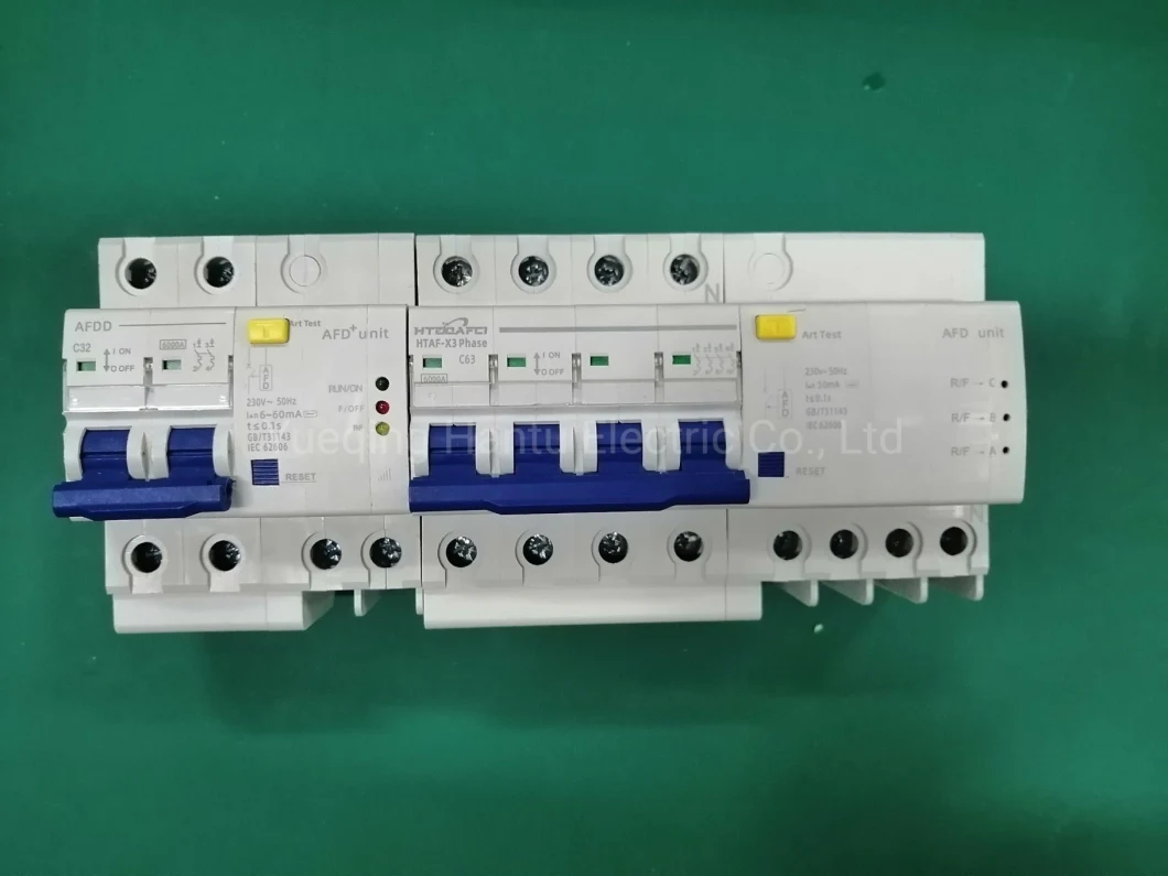 China Factory Wholesale 6ka Breaking Capacity 2pole 16A 20A 32A 40A 50A 63A Afdd (afci) Arc Fault Detection Devices (AFDD)